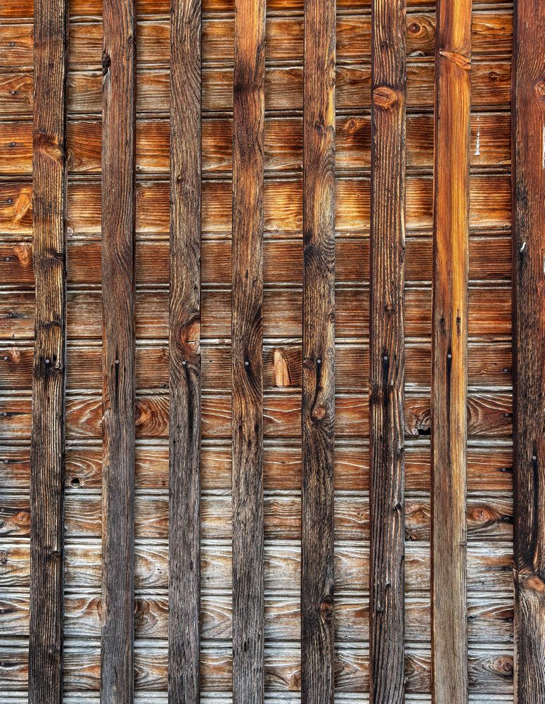 Old wood boards of tool shed
