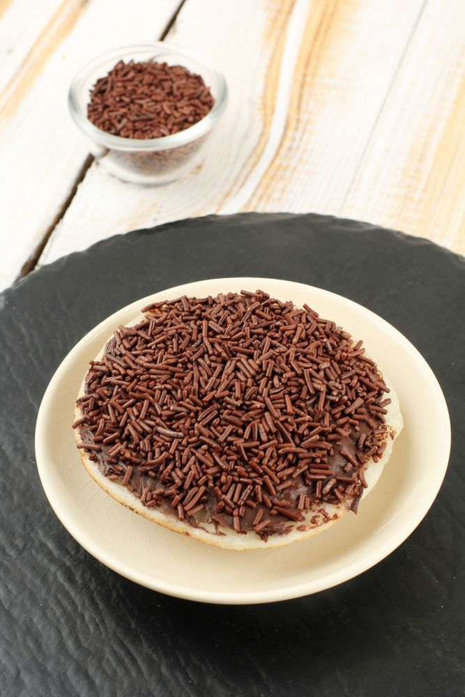 Indonesian pancake with chocolate sprinkles