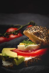 Homemade vegetable sandwich
