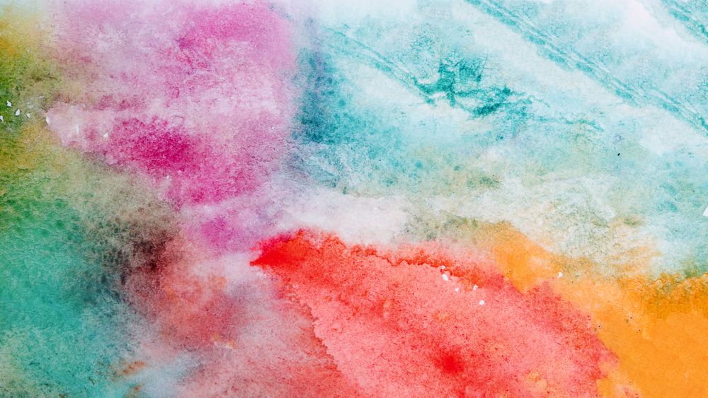 Abstract vibrant grunge watercolor background
