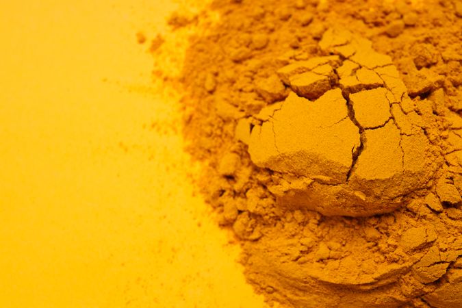 Fragrant seasoning - turmeric, one of the main ingredients in Indian curry