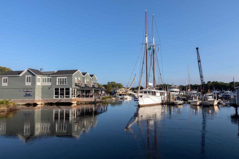 The Boathouse Waterfront Hotel on the Kennebunkport, Maine
