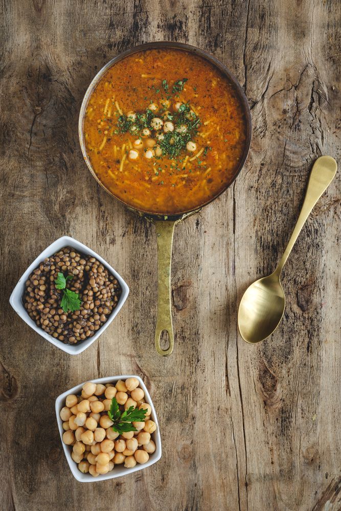 Traditional Harira soup for Ramadan
