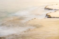 Sun rising over beautiful sea