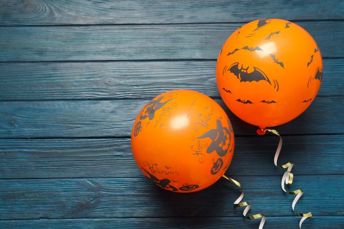Concept of Halloween, Halloween balloon, space for text