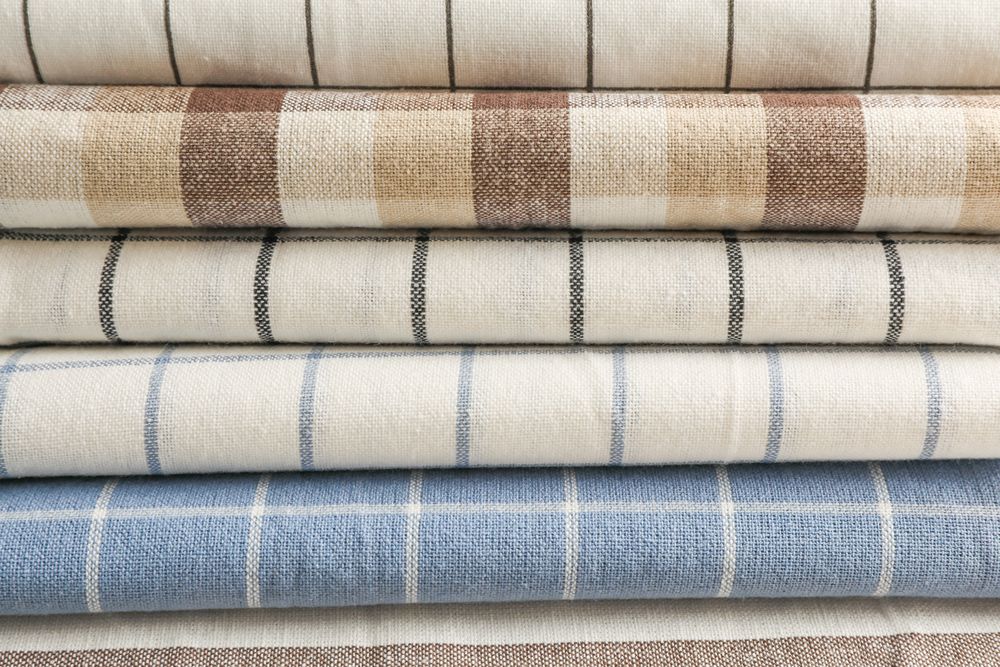 Fabric napkins as background, space for text