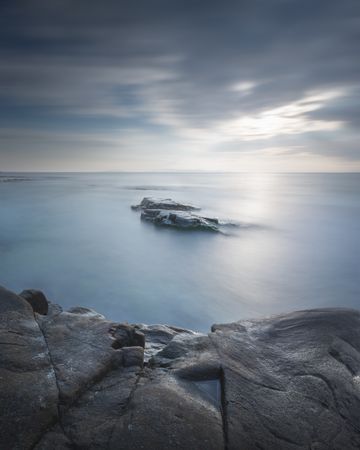 Rocks in the sea. Cala Violina, Tuscany, Italy