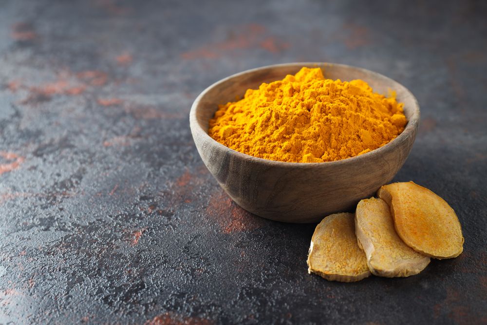 Fragrant seasoning - turmeric, one of the main ingredients in Indian curry