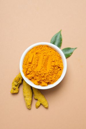 Fragrant seasoning - turmeric, one of the main ingredients in Indian curry