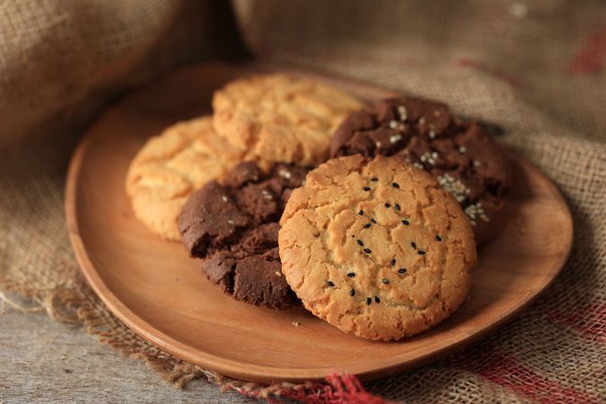 Close Up Cereal Sesame Cookies