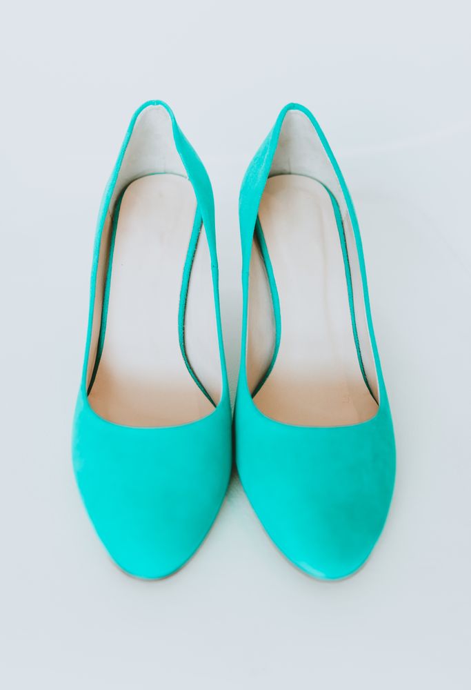 Pair of blue shoes