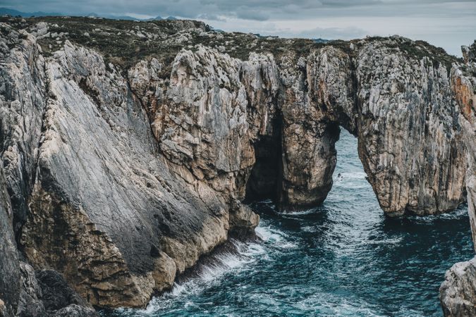 Picturesque rocks and sea