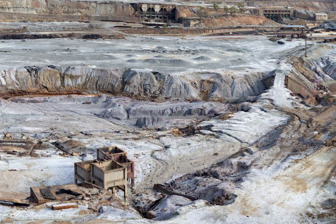 Old mining structures in Riotinto