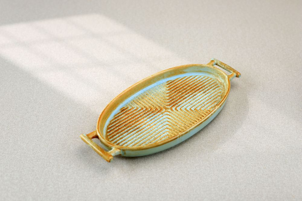 Oval Japanese Asian Style Plate