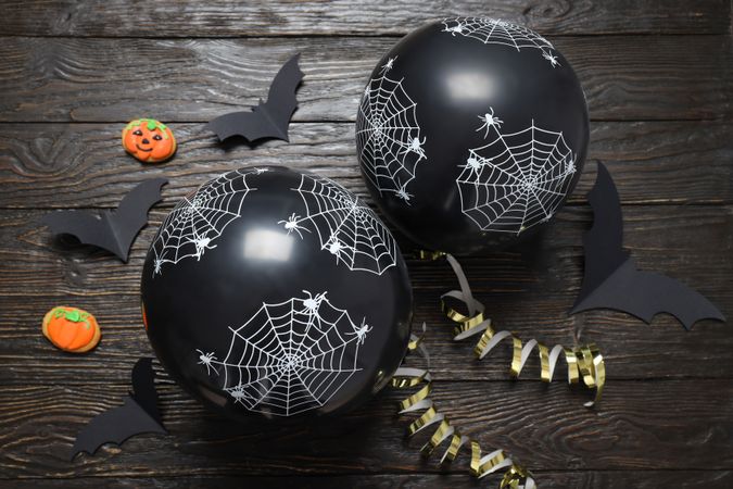 Concept of Halloween mood, Halloween vibes balloons