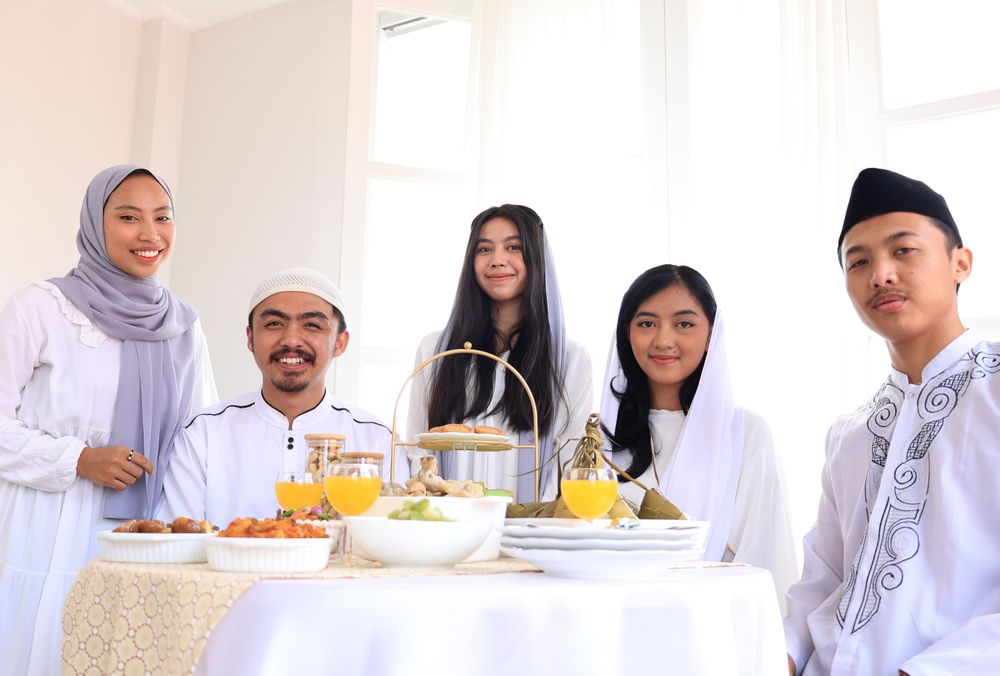 Group of Friend Pose for Celebrating Eid Mubarak