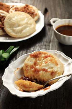 Surabi Enhaii Bandung, Indonesian Traditional Sweet Pancake from West Java