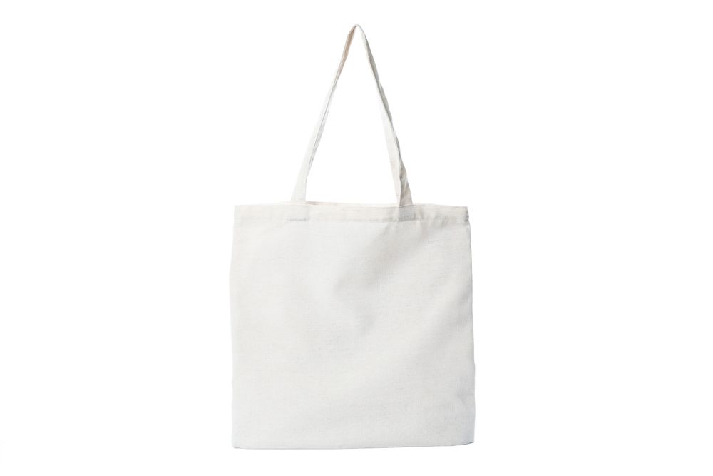 Tote cotton bag isolated on blank background