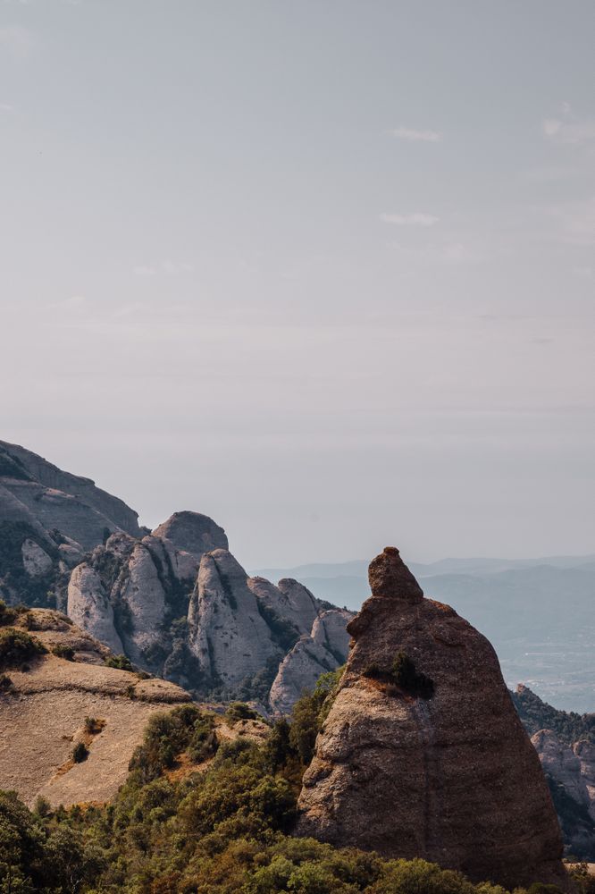 Views of the mountain of Montserrat