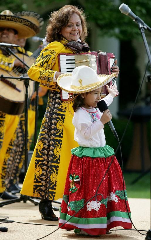 Washington, DC, USA - May 7, 2007: Cinco de Mayo celebration on the South Lawn of the White House