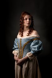woman in medieval clothing