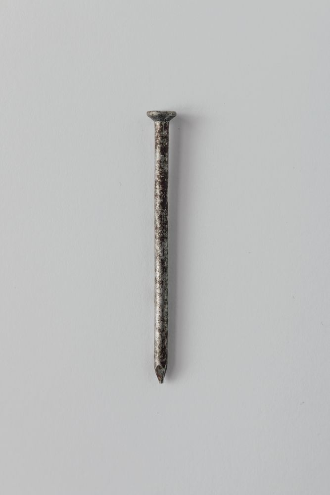 Nail on light background