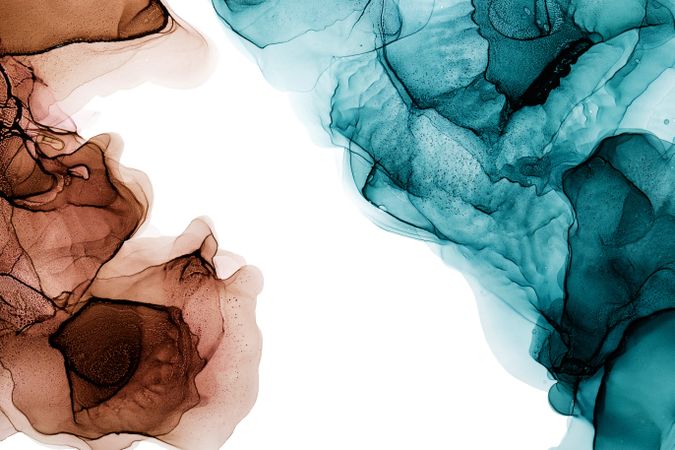 Alcohol ink abstract