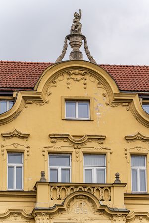 Decooration of the building in Old Prague