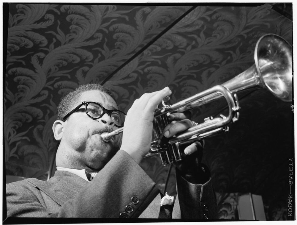 New York City, New York, USA - May 1947: Portrait of Dizzy Gillespie