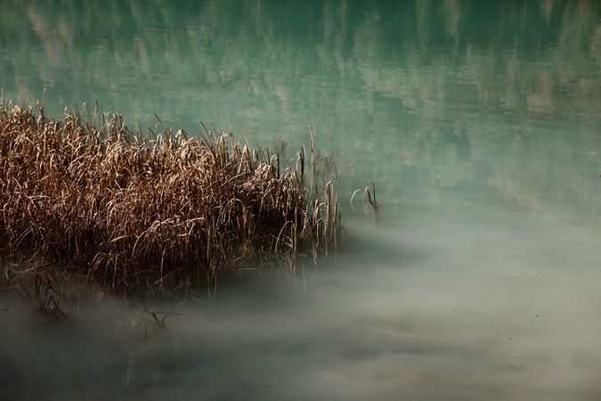 Lake near mountains