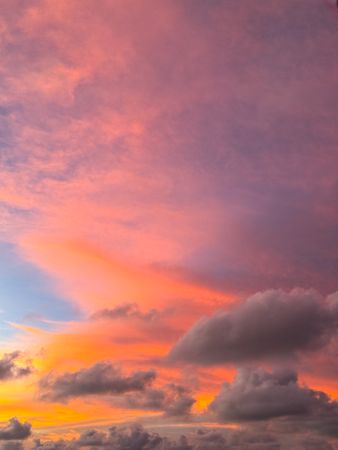 Beautiful Colorful Cloudy Sunset Sky