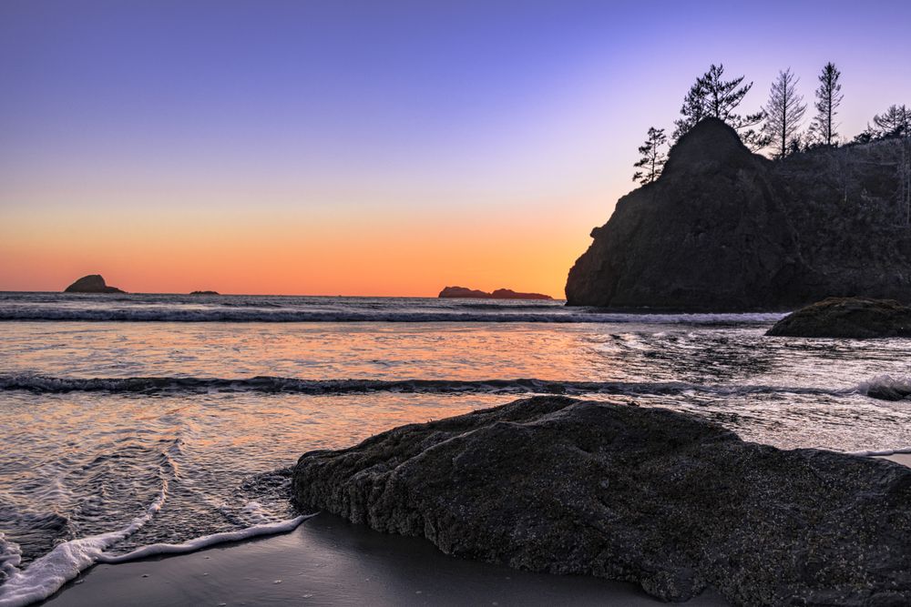 Ocean coming in on the west coast