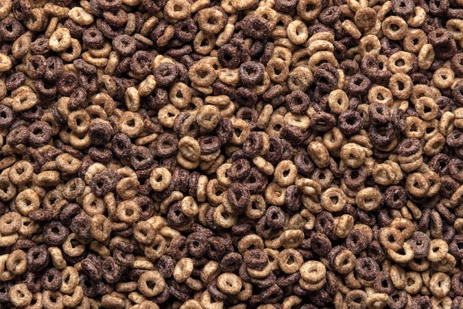 Chocolate cereals background