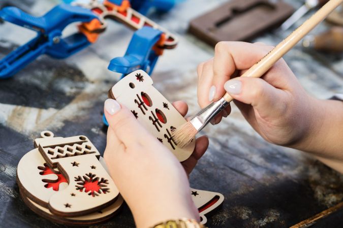 Woodworking workshop eco-friendly Christmas toys