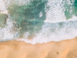 Sea waving near shore