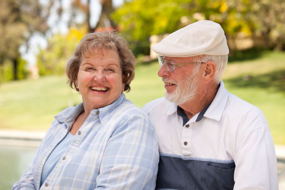 Happy Couple in The Park