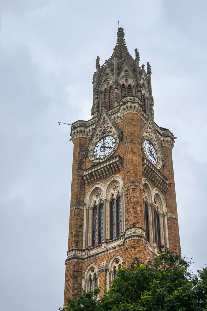 The iconic Rajabai Clock Tower, a symbol of the heritage of Mumbai, India