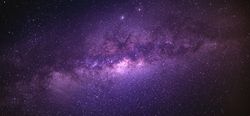 Milky Way Galaxy with purple tones