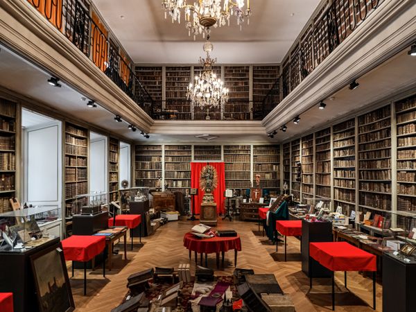 The ancient library of the seminary in Strasbourg.