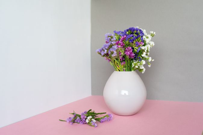 Multicolor sea lavender flowers bouquet
