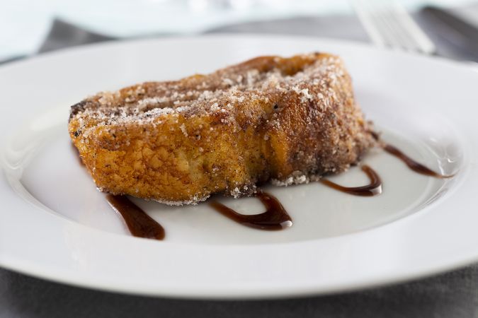 French toast, traditional Brazilian Christmas dessert. Known in Brazil as rabanada.