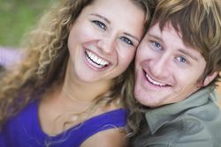 A Happy Couple Enjoying A Day in the Park