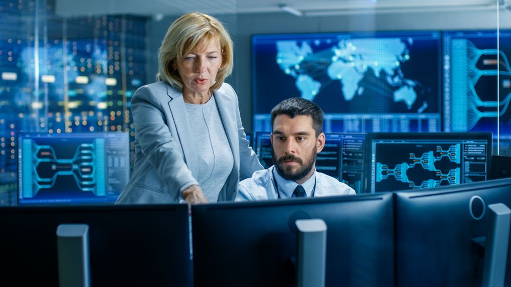 In the System Monitoring Room Supervisor Controls Work of the Operator.