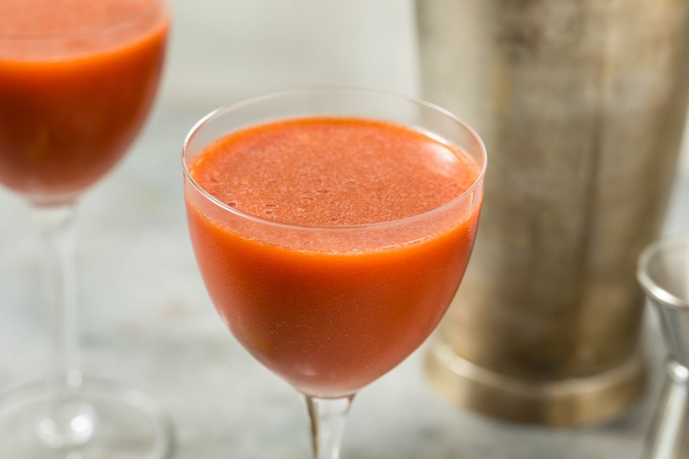 Cold Boozy Trinidad Sour Cocktail