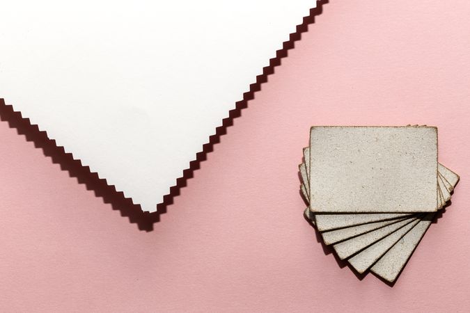 Natural leather labels for price or advertising