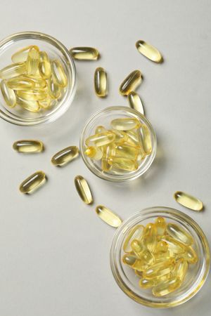 Immunity support capsules - Omega, health care concept