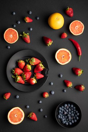 Assorted fruits for breakfast