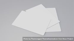 3.5 x 2 inch paper size on grey background, copy space bGk7vb