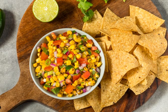 Homemade Spicy Corn Salsa