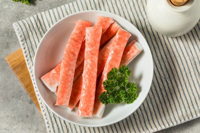 Organic Raw Imitation Crab Meat Sticks